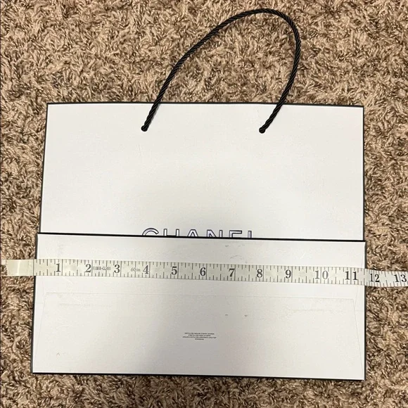 Chanel Classic White Storage Bag with Black Accents - Picture 7 of 7